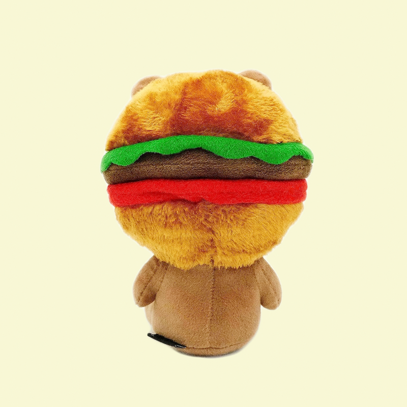 LINE FRIENDS BROWN Plush - Burger Time 狗玩具