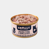 Kookut Pacific Tuna & Baby Clams Complementary Wet Cat Food 吞拿魚蜆仔肉副食罐 70g