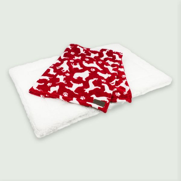 Territory Bed & Blanket - Red - Medium