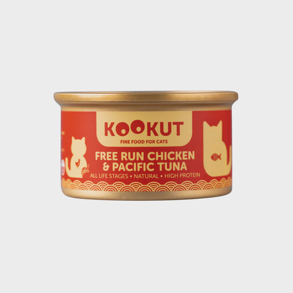 Kookut Free Run Chicken & Pacific Tuna Complementary Wet Cat Food 放養雞吞拿魚副食罐 70g
