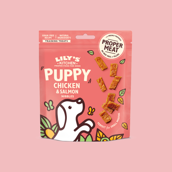Chicken and Salmon Nibbles Puppy Treats 天然雞肉三文魚幼犬零食