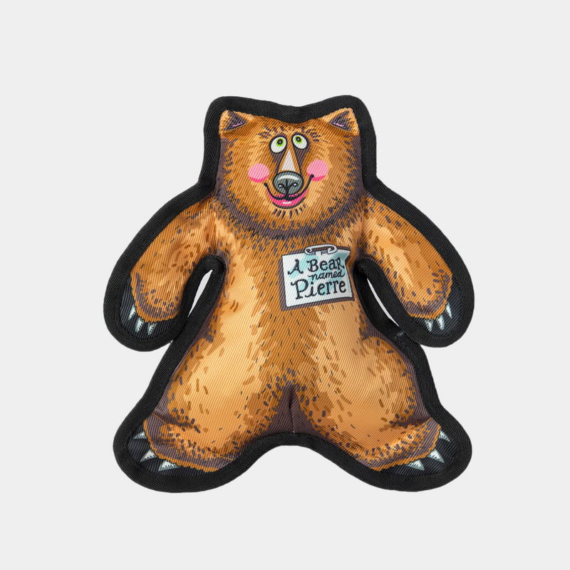 Wild Woodies - A Bear Named Pierre Dog Toy