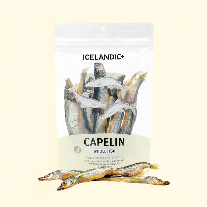 Capelin Whole Fish & Pieces Dog Treat 多春魚狗小食 2.5-oz Bag