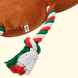 Christmas Jumbo Gingerbread Man Rope Body Dog Toy