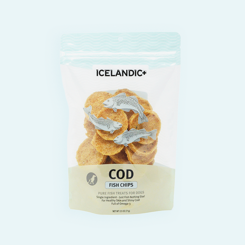 Cod Fish Chips Dog Treat 鱈魚脆片狗小食 2.5-oz Bag