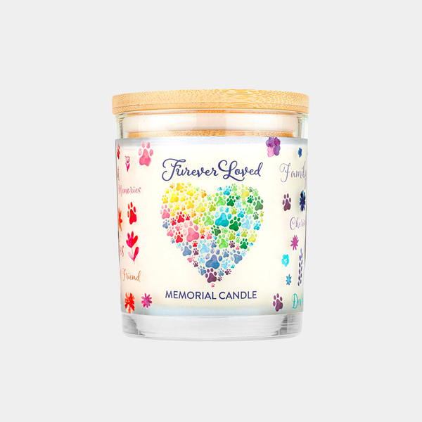 Furever Loved Memorial Pet House Candle