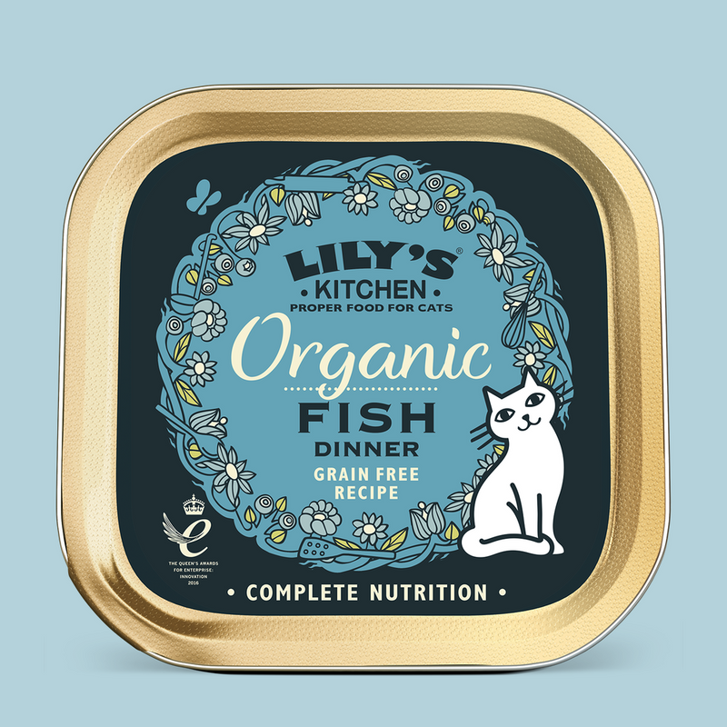 Organic Fish Dinner Wet Cat Food 有機無穀物魚肉貓用主食罐 85G