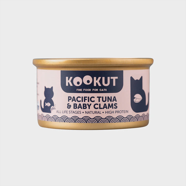 Kookut Pacific Tuna & Baby Clams Complementary Wet Cat Food 吞拿魚蜆仔肉副食罐 70g