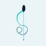 Lure Teaser Wand Cat Toy, Blue