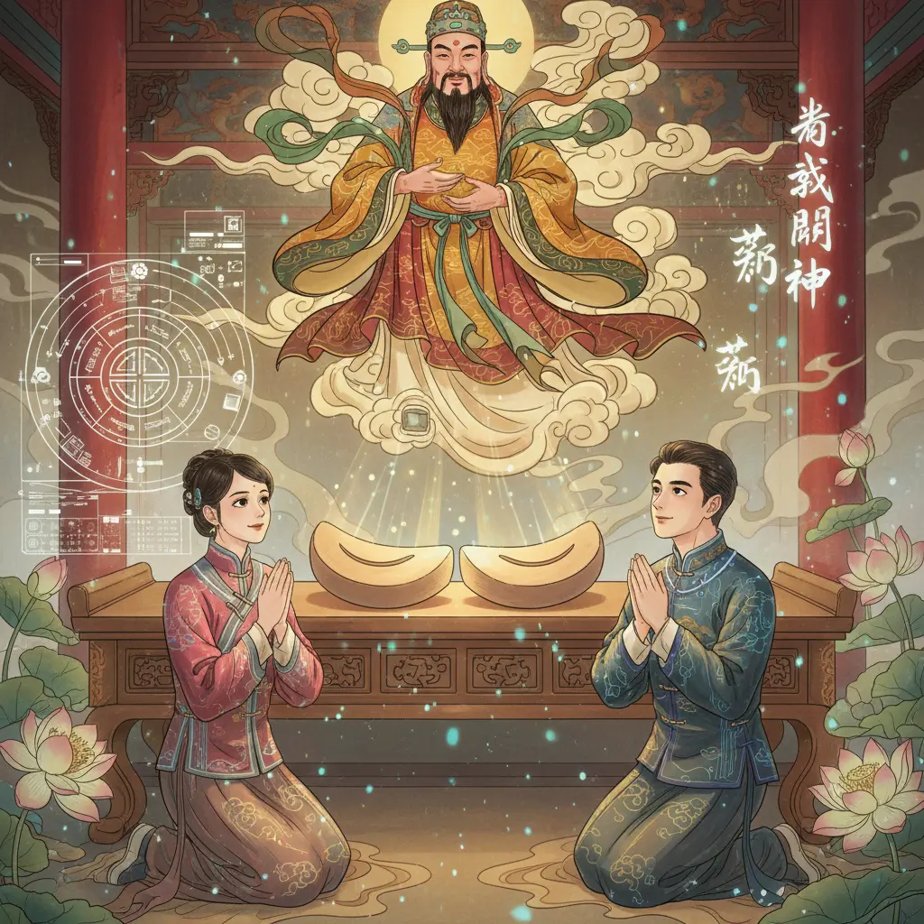 道教問神 - 笑筊