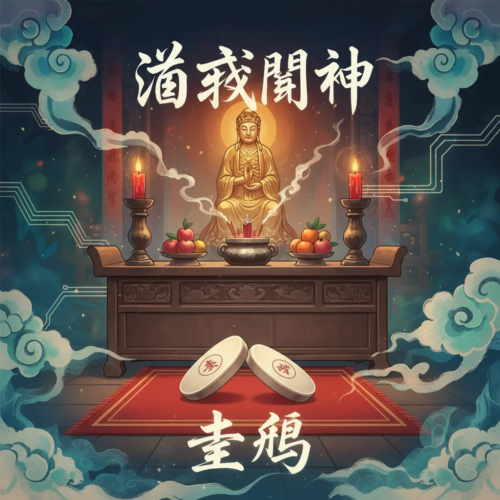 道教問神 - 聖筊