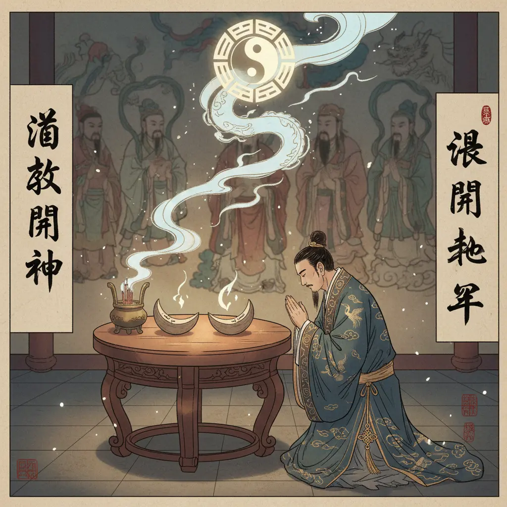 道教問神 - 跋杯