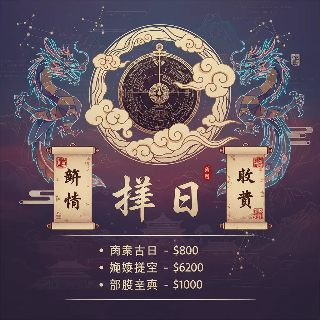 算命收費 - 擇日服務