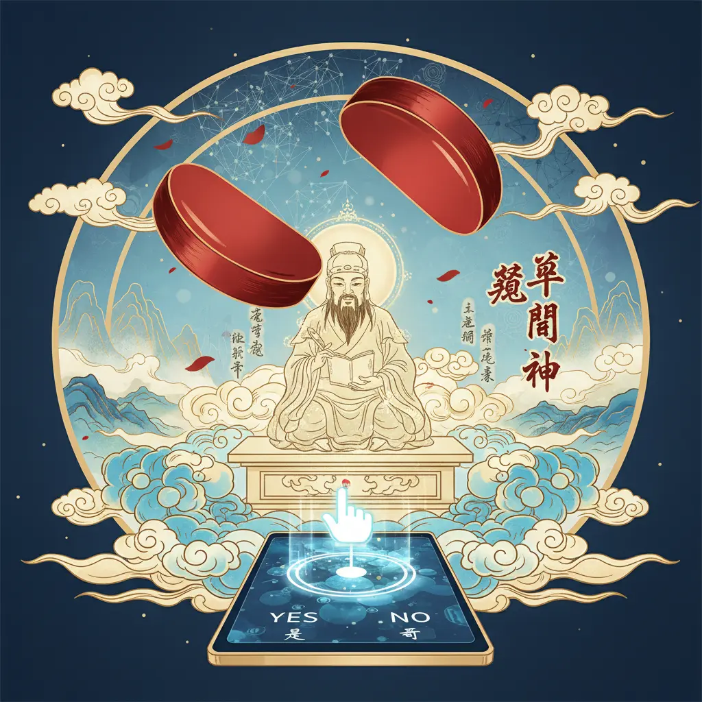 道教問神 - 筊杯