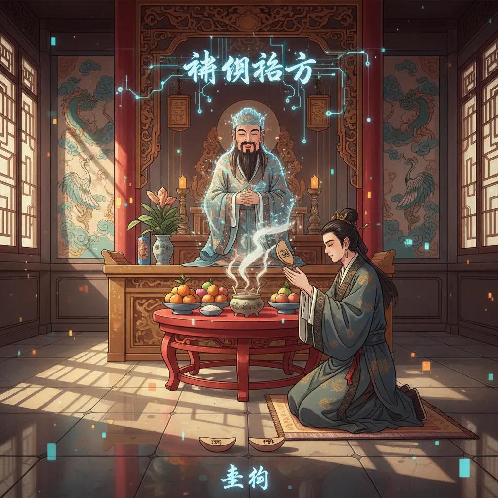 道教問神 - 擲筊