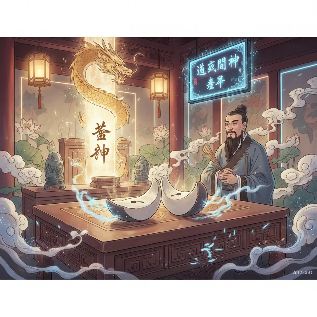 道教問神 - 杯筊
